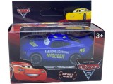 Masinuta metalica Lightning McQueen albastru, model Cars 3