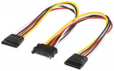 Cablu alimentare SATA mama - 2x SATA tata 0.2m, Generic