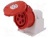 Conector alimentare AC, IEC 60309, IP44, 16A, 380/415V AC, 5 pini, Famatel - 23395