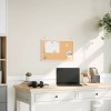 vidaXL Placa Pluta 60x40 cm, Cadru Lemn Pin, Tabla Memo, Organizator Birou, Acasa, Decorativa