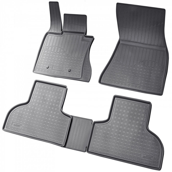 Set de 4 covorase cauciuc 3D stil tavita premium pentru BMW X5 F15 F85 2013-2018