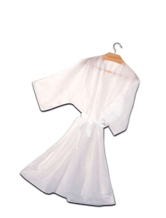Kimono protectie vopsea din TNT alb