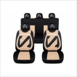 Set Huse Scaune Universale Nero Bej Personalizate cu Citroen