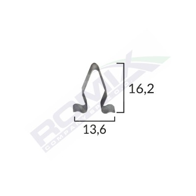 Clips Metalic Interior Grupul Vag 16.2X13.6Mm Set 10 Buc 132499 C60526-RMX foto