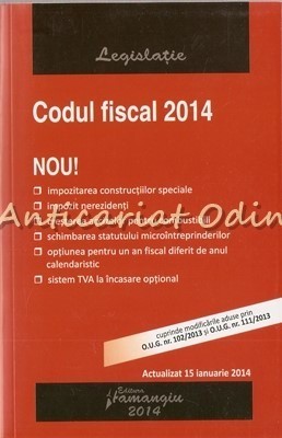 Codul Fiscal 2014 foto