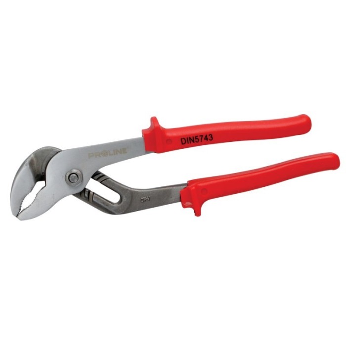 Cleste instalator cromat cu maner plastic, 250 mm Cleste instalator cromat cu maner plastic, 250 mm