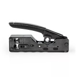 Cleste Sertizare RJ45/RJ12/CAT5/CAT5e/CAT6/CAT6a/CAT7 Nedis, Taiere/Decupare, Otel/ABS, Negru