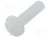 Surub UNC 6-32, poliamida, lungime 12.7mm, cap rotund, pas filet {{Pas filet}}, KEYSTONE - 9336
