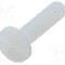 Surub UNC 6-32, poliamida, lungime 12.7mm, cap rotund, pas filet {{Pas filet}}, KEYSTONE - 9336