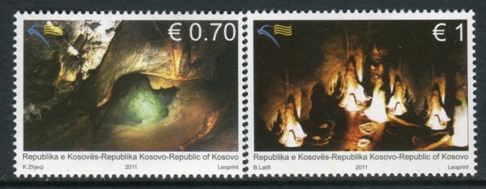 Kosovo 2011 - Peșteri, serie neuzata