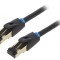 Cablu Patch S/FTP Cat 8 Negru 1.5m