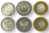 POLONIA LOT / SET 3 buc : 50 Groszy + 1 + 2 Zloti 1995 , starea din foto, Europa, Cupru-Nichel
