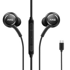 Casti Audio By AKG In Ear, Microfon, Buton Control, Conector USB Type-C, Bulk (Fara Ambalaj), Negru foto