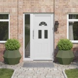 vidaXL Jardinieră 2 pcs Verde măsliniu 75 x 75 x 60 cm Oțel 884045