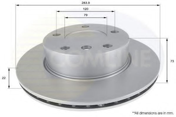 Disc frana BMW Seria 1 (F21) (2011 - 2016) COMLINE ADC1716V