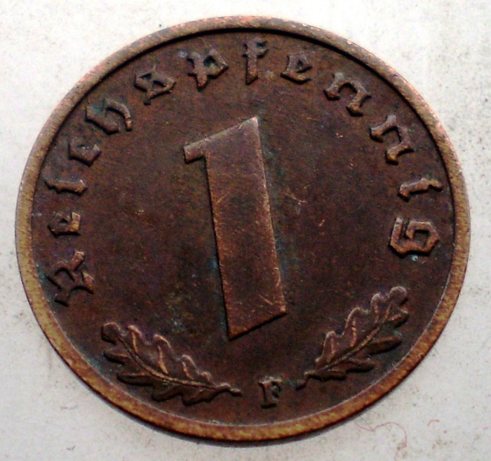 2.436 GERMANIA 1 REICHSPFENNIG 1937 F