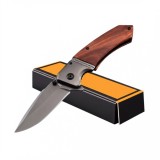 Instrument pentru taiat Browning, lama otel 440C, 19.5 cm, lemn