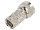 Mufă F Tată Drept RG6 6.5mm &Icirc;nşurubată