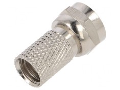 Mufă F Tată Drept RG6 6.5mm &Icirc;nşurubată