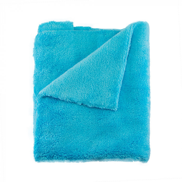 Laveta Microfibre fara Margini speckLESS Merry Fluffy, Albastru, 550 GSM, 40x40cm, 3buc