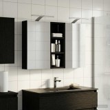 vidaXL Set dulap baie cu raft 3 pcs 80 x 10,5 x 50 cm Lemn compozit 3403657