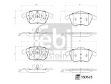 FEBI BILSTEIN 180626 set placute frana,frana disc