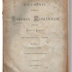 Documente privitoare la Istoria Romanilor - Eudoxiu de Hurmuzaki vol. VI, 1878