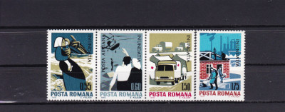 ROMANIA 1970 LP 743 INUNDATIA I SERIE MNH foto