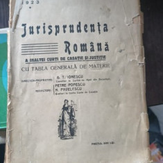 JURISPRUDENTA ROMANA A INALTEI CURTI 1923 PARTEA I