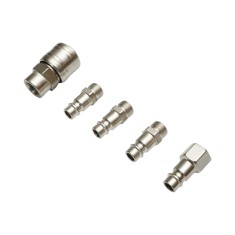 Set cuple rapide furtun aer si scule pneumatice Breckner Germany 1/4&amp;#39; &amp;#39; , adaptor tata furtun 1/4&amp;#39; &amp;#39; , cuplaj dublu 1/4&amp;#39; &amp;#39; ,