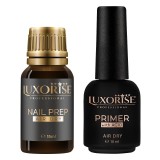 Set Nail Prep &amp;amp; Primer cu Acid, LUXORISE 10ml