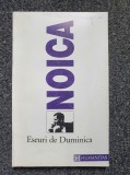 ESEURI DE DUMINICA - Noica, Humanitas