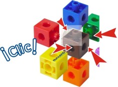 Set 100 cuburi 2 cm - Miniland foto
