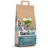 Asternut Pisici Sanicat Hartie 10L, Biodegradabil, Absorbant, Neutralizeaza Mirosuri, Potrivit Iepuri si Rozatoare