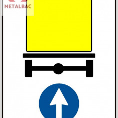 Directia obligatorie pentru vehicule care transporta marfuri periculoase, D16, D17, D18.