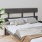 vidaXL Tăblie de pat, gri, 154x3x81 cm, lemn masiv de pin 819077