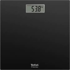Cantar de baie TEFAL Classic PP1400V0, capacitate maxima 150kg, Auto ON/OFF, suprafata de sticla, negru