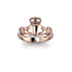 Inel de dama din aur roze 14K, piatra zirconiu - 62