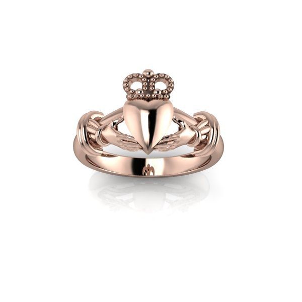 Inel de dama din aur roze 14K, piatra zirconiu - 48