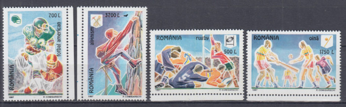 ROMANIA 1997 LP 1445 SPORTURI NEOLIMPICE SERIE MNH