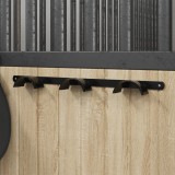 Cumpara ieftin Cuier de căpăstru pentru 3 căpestre, negru, fier