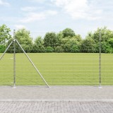 vidaXL Gard de c&acirc;mp 1.6x25 m Oțel galvanizat