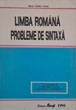 Limba Romana. Probleme de Sintaxa - Maria Emilia Goian. Carte