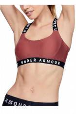 Bustiera sport Wordmark Strappy Sports Bra Roz S foto