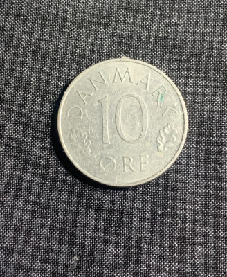 Moneda 10 ore 1975 Danemarca foto