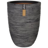 Ghiveci Antracit Capi Nature Rib 46x58 cm, 75L, Interior/Exterior, Rezistent Inghet, Plastic Reciclat, Fabricat Olanda