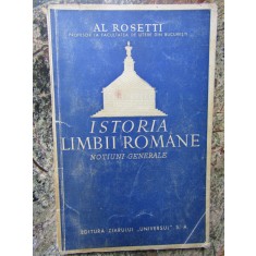 Al. Rosetti, Istoria limbii rom&acirc;ne. Noțiuni generale București 1942