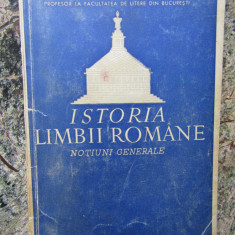 Al. Rosetti, Istoria limbii române. Noțiuni generale București 1942