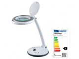 Lupă de masă cu iluminare LED 5W 230V 3dpt/12dpt &Oslash;101,6mm/&Oslash;4