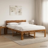 Cumpara ieftin Cadru de pat dublu cu spatar ROSTOCK natural 150 x 200 cm